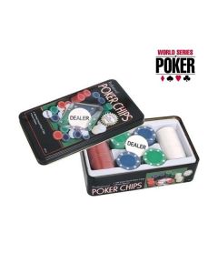 Set Poker Chips Professioale 100 Fishes Fiches Dakota Texas Holdem 100 Chips