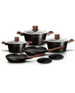 Batteria di pentole Herzog set 10 pezzi ghisa antiaderente