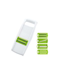 Mandolina tagliaverdure affettatrice manuale multifunzione 4 lame cucina taglia