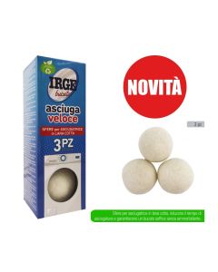Sfere di lana per asciugatrice Irge 3pz