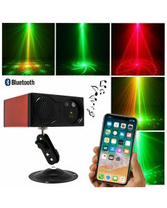 Proiettore luci di natale laser rosso verde con bluetooth per disco musica