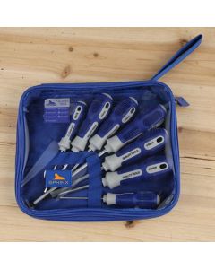 Kit cacciaviti torx con foro punta magnetica chrome vanadium 7 pezzi