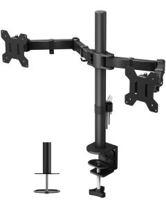 Panca a Doppio Braccio TV ergonomica Monitor LCD Supporto Schermo del Computer Rotazione Doppia inclinazione misure 82cmx50cm