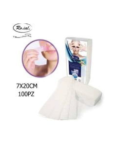 100 Pezzi Strisce Depilatorie in T.N.T. Epilazione Estetica Professionale Depilazione Cera Roial 7x20cm