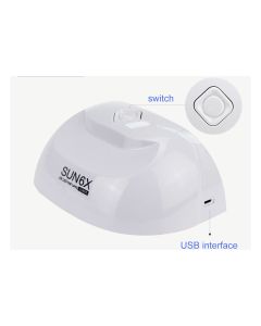 Mini Lampada Portatile Uv 6 Led Unghie 6w Ricostruzione Usb Nail Lamp Sun6x