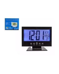 Sveglia Orologio Da Tavolo Ampio Display Lcd Retro Illuminato A Led