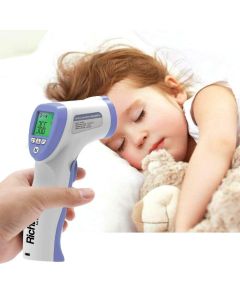 TERMOMETRO DIGITALE INFRAROSSI retroilluminato Termometro professionale a distanza 5-8CM Termometro digitale febbre Beeper per Adulti Neonati Bambini