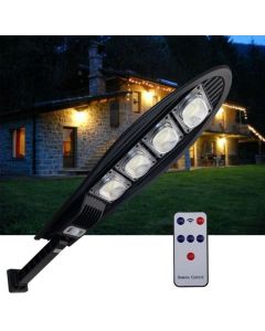 Lampada ad Energia Solare con 168 Led + Sensore di Movimento e Telecomando per il Controllo