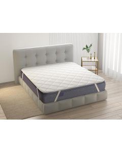 Topper trapunta matrimoniale con Elastici 160 x 200 - Comfort e Protezione per il Materasso- Antiacaro