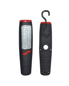 Torcia Lampada Calamita Gancio 37 Led 30 Led + 7 Led Per Casa Auto Ufficio