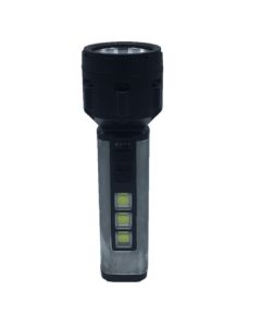 Torcia led usb ricaricabile 5w+3 luci cob campeggio escursionismo caccia q-led66