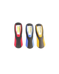 2pz Torcia led cob luce portatile gancio calamita batteria lampada lavoro emergenza