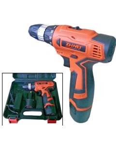 Trapano avvitatore a batteria ricaricabile 2 batterie 12v 1.5ah mandrino 10mm