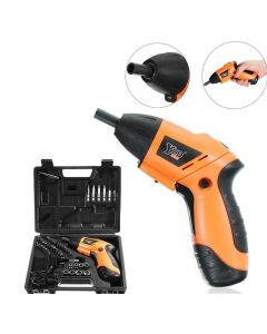 Trapano Avvitatore a Batteria al Litio in Valigetta 4,8V 45 pz snodabile led