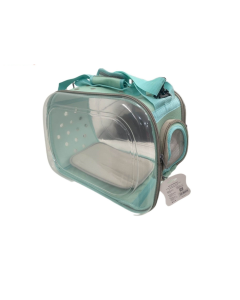 Trasportino di animali domestici. Borsa da trasporto cani e gatti in plastica trasparente