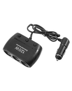 Presa caricabatterie per auto accendisigari con 3 porte - 1519 120w con porta usb - olesson no.1521 