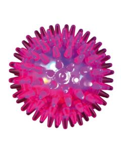 Palla riccio lampeggiante in gomma gioco per cani da 6 cm