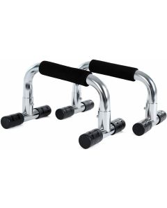 Maniglie per Flessioni Piegamenti sulle Braccia Push Up Bar in Acciaio Cromato