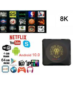 Tv Box Android 10.0 Iptv 4k Full Hd 1080p 4gb Ram 64gb Rom Smart Decoder Wifi R23