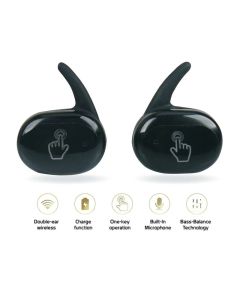 Cuffie auricolari TWS4 wireless bluetooth V5.0 con controllo touch