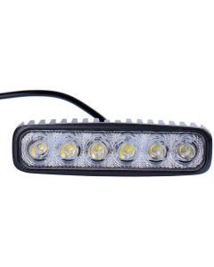 Faro da Lavoro Barra LED 18W Proiettore Riflettore Faretto Fendinebbia Lampada Luci da Lavoro Luce di Proiettore a LED
