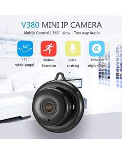Videocamera V380 a visione notturna 720p wifi con sensore di movimento 