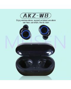 TWS AKZ-W8 Auricolari Senza Fili Bluetooth 5.0 Cuffia Con Microfono Sport Auricolari Wireless con Power Banck