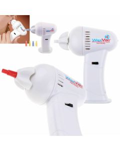 Wax Vac Aspirapolvere Pulisci Orecchie Naso Con Ricambi Silicone
