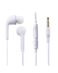 Auricolari Con Microfono Plug 3,5 mm Cavo mt 1,2 Colore Bianco