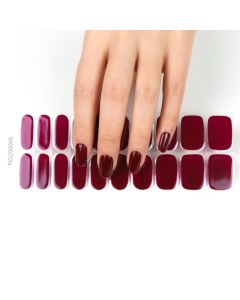 Set di 20 adesivi in gel semi-indurito, impermeabili e di lunga durata per manicure e pedicure
