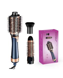 Set Professionale di Spazzole ad Aria Calda 3-in-1 – Asciugacapelli, Spazzola Lisciante e Arricciacapelli con Tecnologia Ionica e Rivestimento in Ceramica