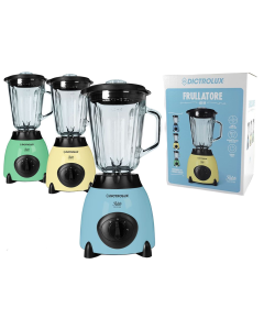 Dictrolux Frullatore multifunzione 400W 1,5 lt in acciaio inox e vetro 2 velocità