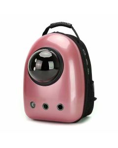 Zaino per Trasporto di Animali Domestici Cani e Gatti Trasportino in plastica Rigida Rosa