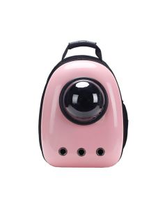 Zaino per Trasporto di Animali Domestici Cani e Gatti Trasportino in plastica Rigida Rosa chiaro
