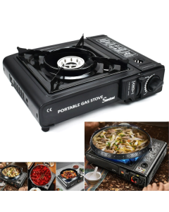 Fornello Acciaio A Gas Q-Ws155 Campeggio Casa Portatile 2900w Piano Cottura Cucina