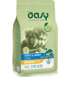 Oasy Alimento Secco per Cane puppy e junior 3Kg - Mangimi Secchi per Cani