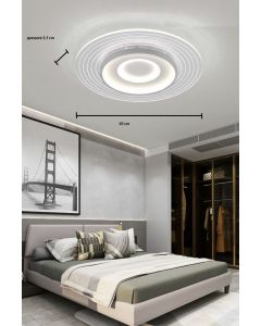Plafoniera lampadario moderno con illuminazione led da soffitto 38w luce bianca 