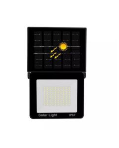 Faro LED Solare Modello TE-B0637 con Pannello Integrato e Sensore Crepuscolare IP67 – 126 LED per Illuminazione Esterna