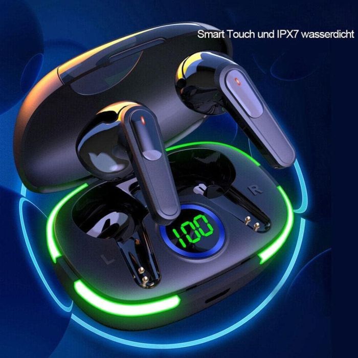 Cuffie Bluetooth, 2024 Auricolari Bluetooth 5.3 Driver Dinamico HiFi Stereo, 4 E - Foto 4