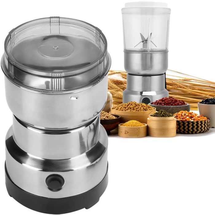 Macinino Elettrico Da Cucina 300W - Per Caffè, Spezie E Cereali, Coperchio Trasparente, One-Touch - Foto 10