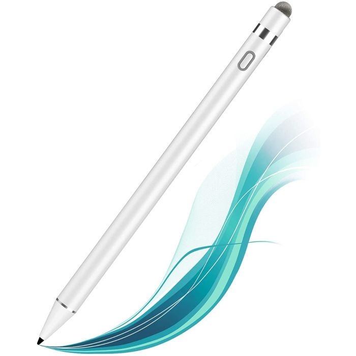 Kenkor Penna Stilo Touch Universale Magnetica | Ricaricabile USB-C Per IPad, IPhone, Android | Verde, Con 4 Punte Di Ricambio