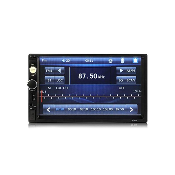 Cornice Per Autoradio Universale 2 DIN Da 7 Pollici – Plastica Nera, Compatibile Con Modelli 7010B E 7018B, Per Touchscreen MP4/MP5