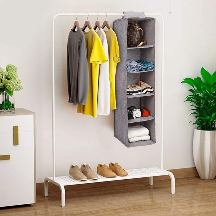 2 Set Organizer Armadio Da Appendere, 16 Tasche, Custodia Trasparente