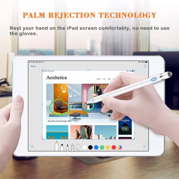 Penna Stilo Universale Elegante per Dispositivi Touch Screen e Tablet, con Punta a Disco Personalizzabile e Logo, a Basso Prezzo