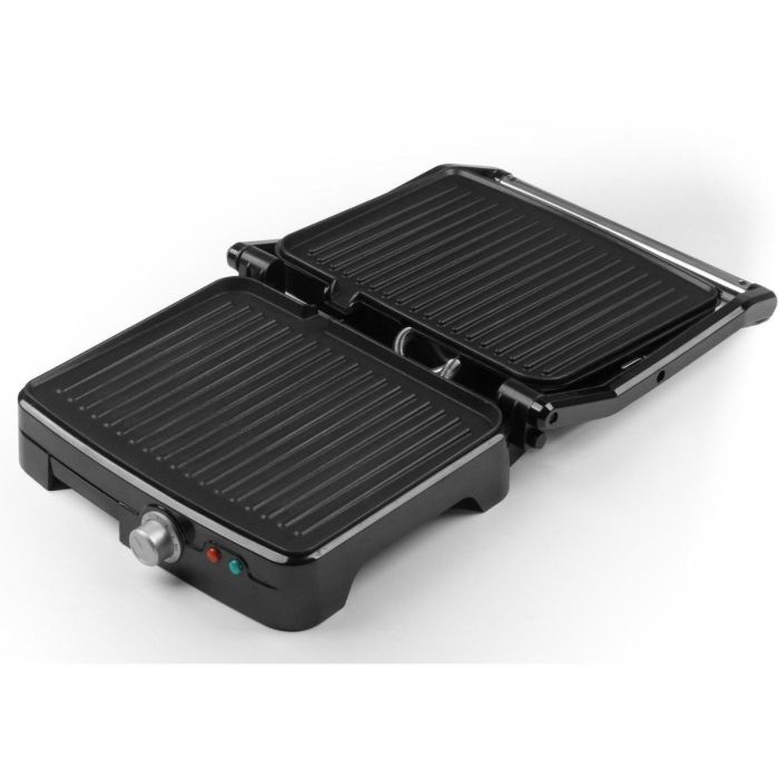 Griglia Elettrica Commerciale Da Banco 28cm 1700W - Bistecchiera, Teppanyaki, Piastra Pancake, Acciaio Inox
