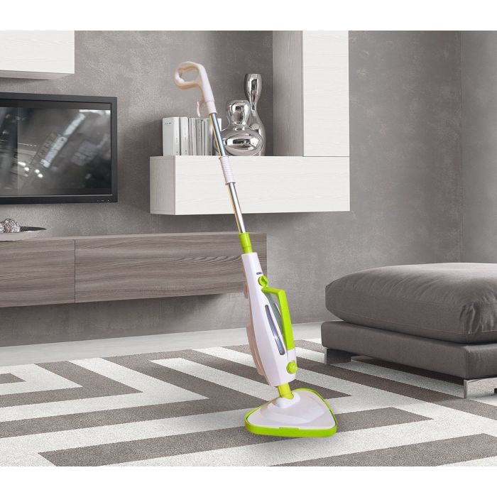 Scopa A Vapore 1500W Per Pavimenti - Pulisce E Disinfetta, Serbatoio 400ml, 12 Accessori, Testa Girevole - Foto 11
