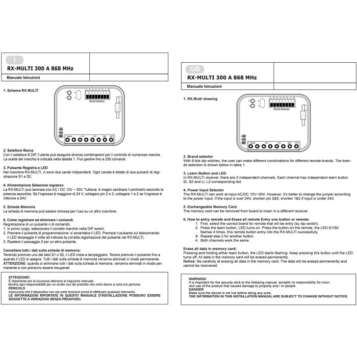 RICEVITORE RX UNIVERSALE RADIO RICEVENTE 2 Canali TELECOMANDI - Foto 9