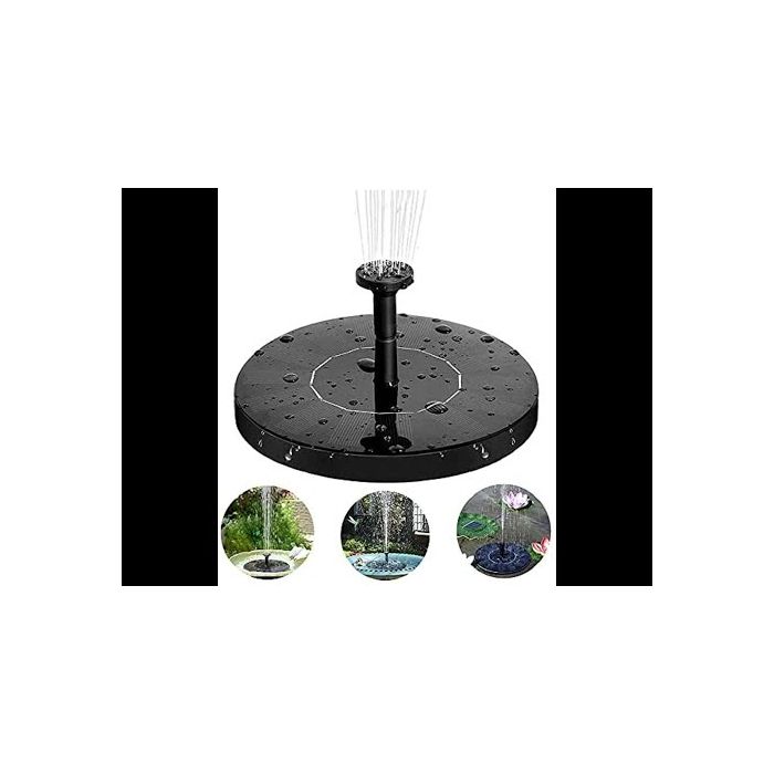 Fontana Solare Con Luci LED AMZtime 5,5W - Per Giardino, Stagno, Con 7 Ugelli E Batteria - Foto 14