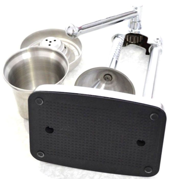 Spremiagrumi Manuale In Acciaio Inox - Per Lime E Agrumi - Con Impugnatura In Silicone Nero - Foto 3