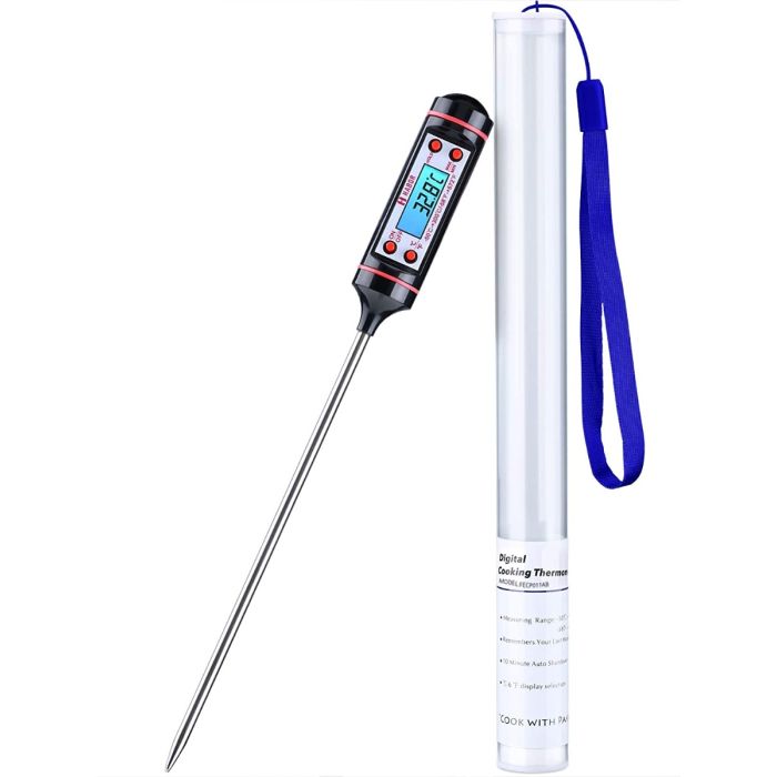 Salter 518 WHCR Termometro A Lettura Istantanea, Sonda Per Carne Barbecue Conserve Zucchero E Marmellate Rapido E Accurato Precisione A 01 C Da 45 C A 200 C Batterie Incluse 81045769